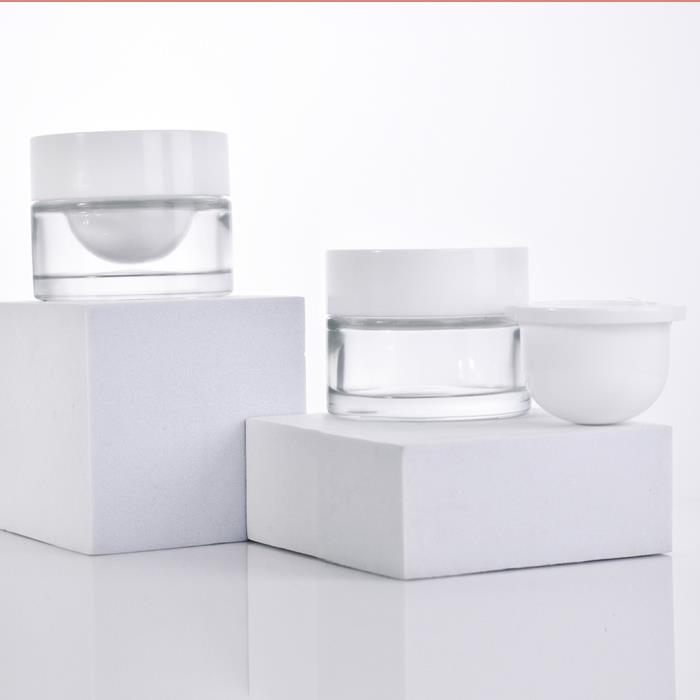 30ml Double Wall Glass Cosmetic Jar (JG-F435)